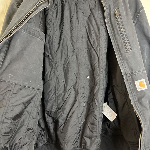 Carhartt J131-BLK Men's Jacket Black Size XL - Picture 13 of 14